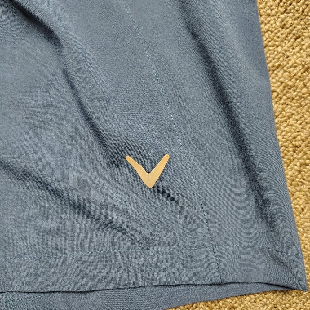 CALLAWAY Golf Shorts Men's 2XL Blue Opti-Dri Mesh Lined Lightweight Summer - Picture 2 of 8